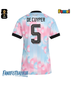 Belgia Maxim De Cuyper #5 Echipament de Fotbal Replică Mondial 2026 Femei Deplasare